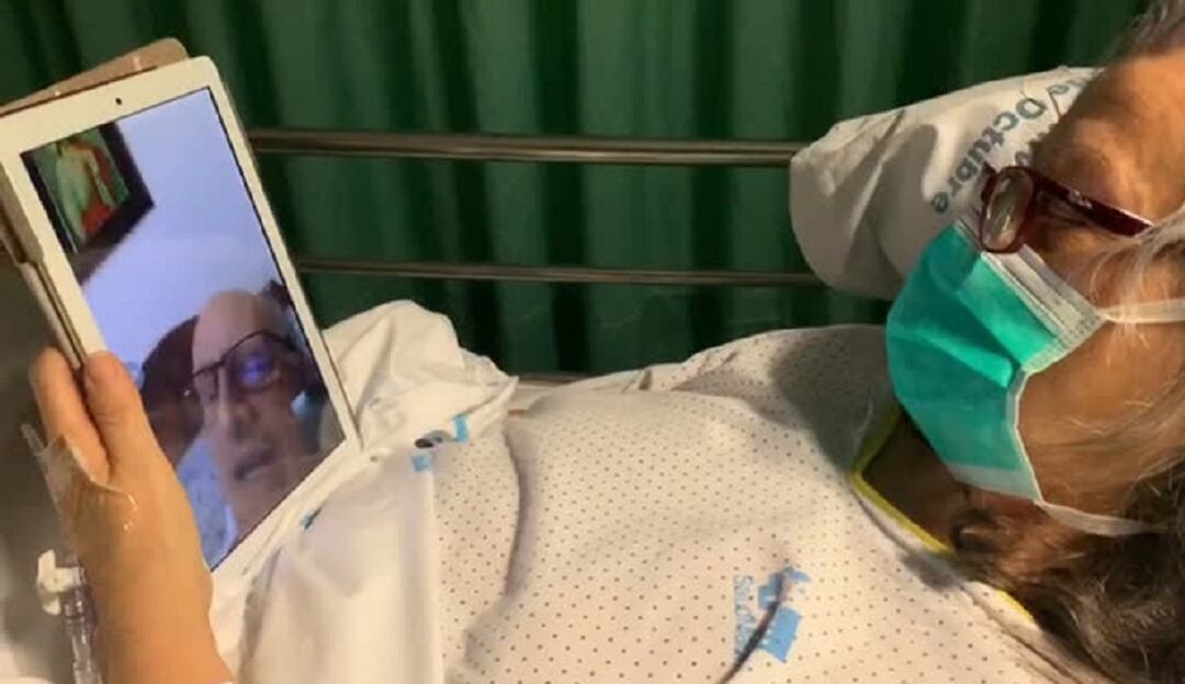 Pacientes del hospital de Cúcuta se comunican con sus familias 