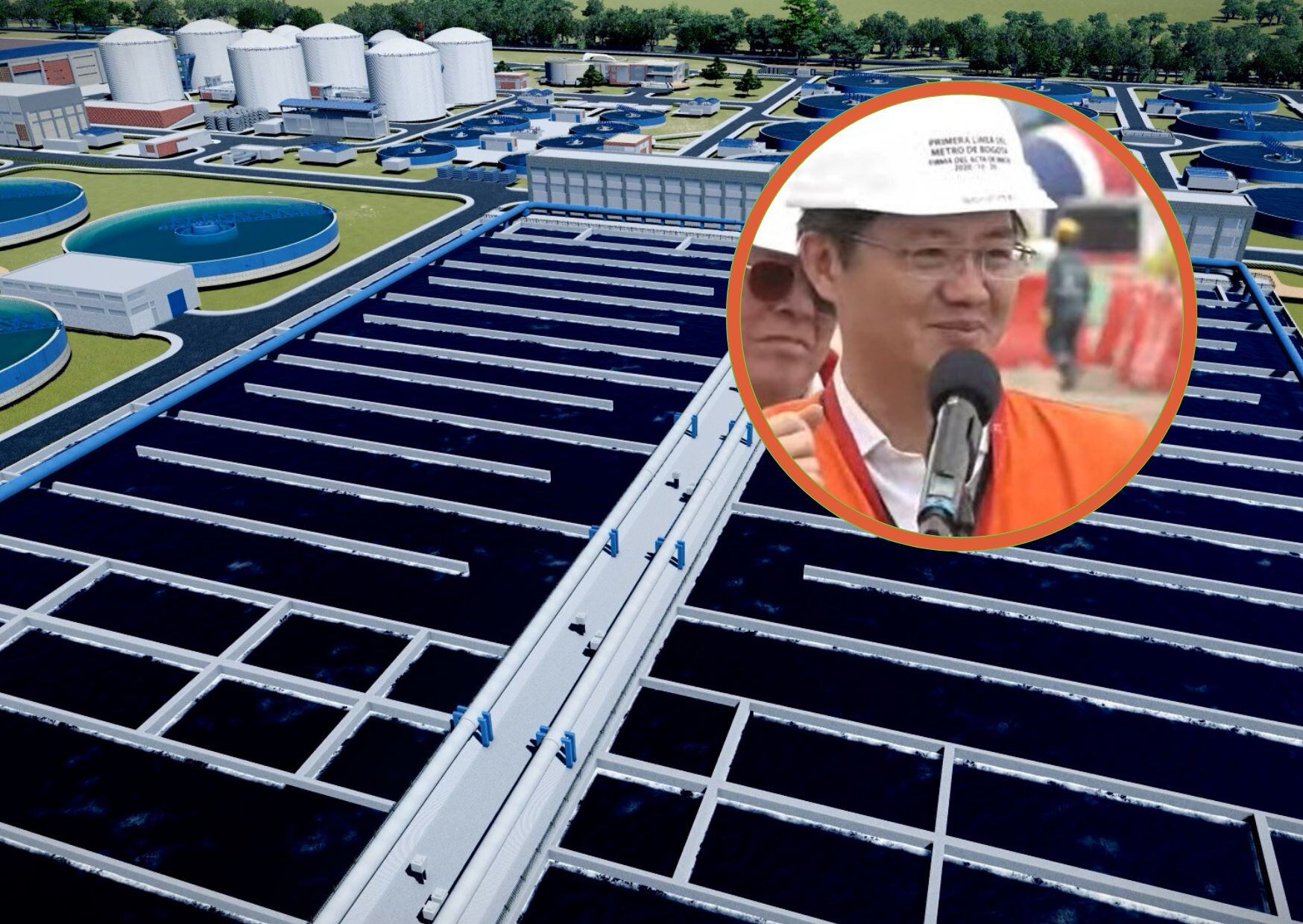 Wu Yu, vicepresidente de consorcio chino que construye el Metro de Bogotá.