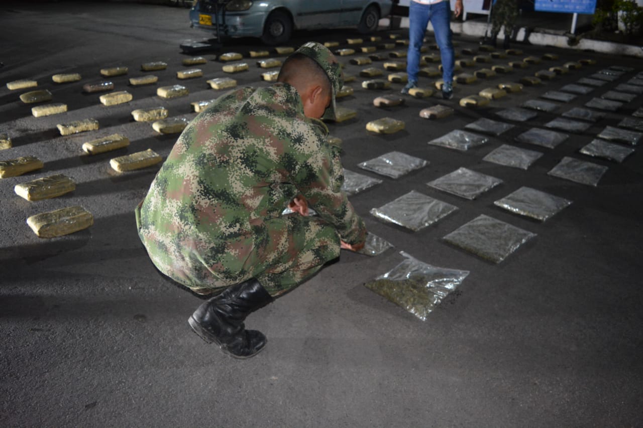 El estupefaciente tenía como destino el municipio de Pitalito, Huila y el centro del país.