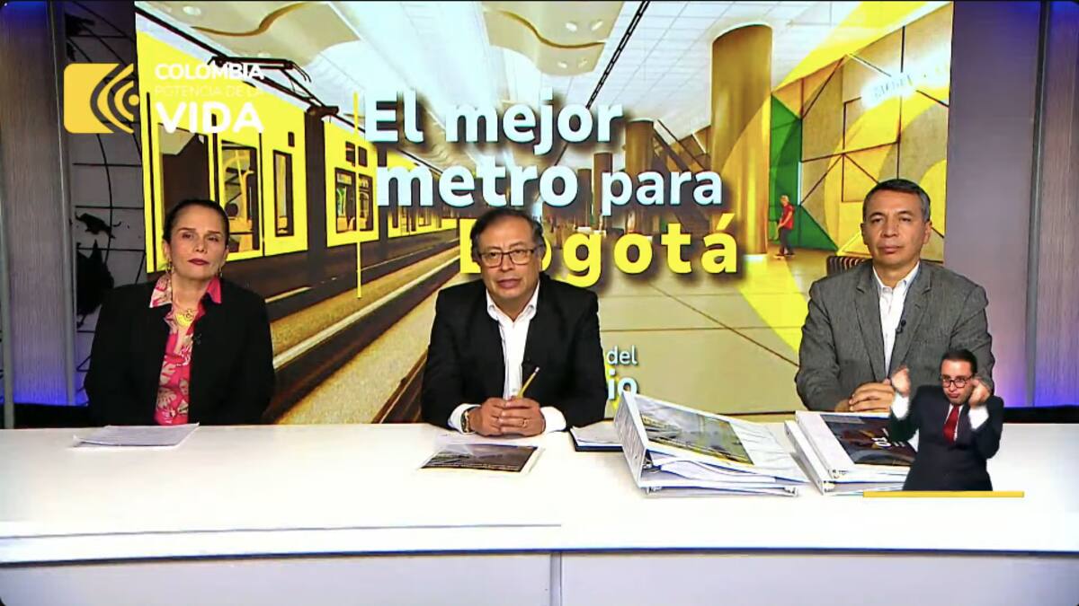 Presidente Petro insiste con propuesta de Metro mixto en Bogotá: “No es capricho mío”
