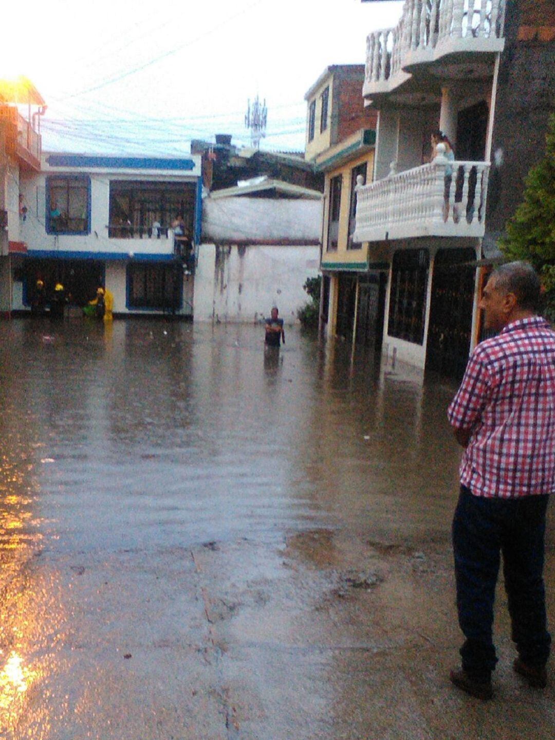 Inundación en el barrio Jardín de Ibagué