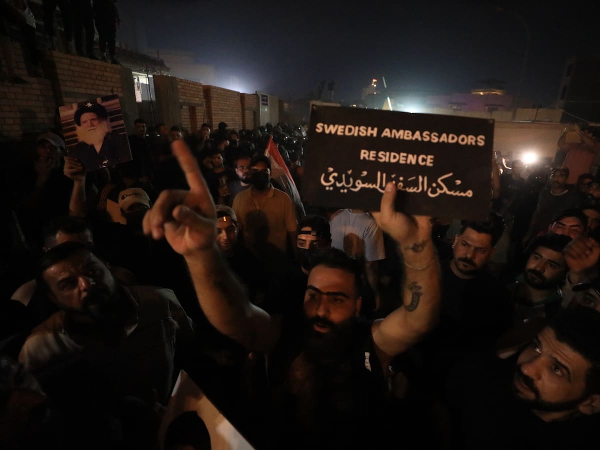 Suecia repatría miembros de su embajada en Irak tras tensión diplomática