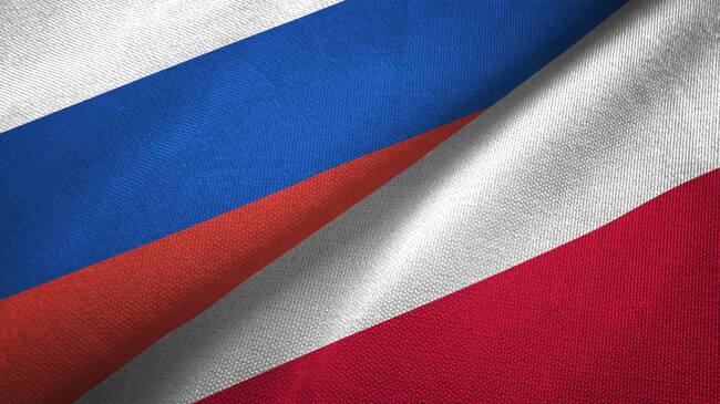 Bandera de Rusia y Polonia. I Foto: Getty Images.