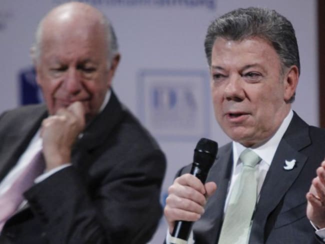 El presidente de la Republica Juan Manuel Santos