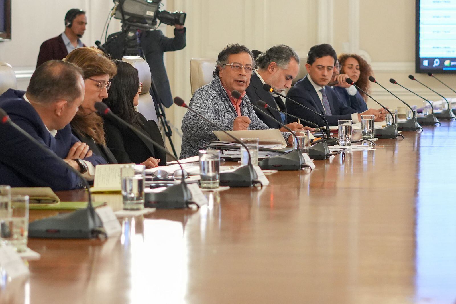 Gustavo Petro en el consejo de ministros de este 3 de marzo de 2025. Foto: suministrada.