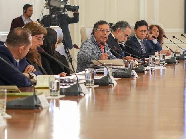 Gustavo Petro en el consejo de ministros de este 3 de marzo de 2025. Foto: suministrada.