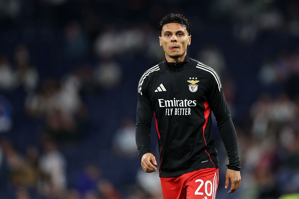 MADRID, SPAIN - FEBRUARY 25: Richard Rios of SL Benfica looks on prior to the UEFA Champions League 2025/26 League Knockout Play-off Second Leg match between Real Madrid C.F. and SL Benfica at Estadio Santiago Bernabeu on February 25, 2026 in Madrid, Spain. (Photo by Florencia Tan Jun - UEFA/UEFA via Getty Images)