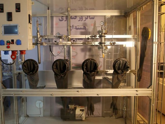 Muestras de implementos de manejo nuclear en Irán. Foto: Getty