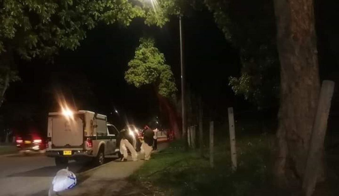 La Policía se encargó de hacer la inspección al cuerpo. 