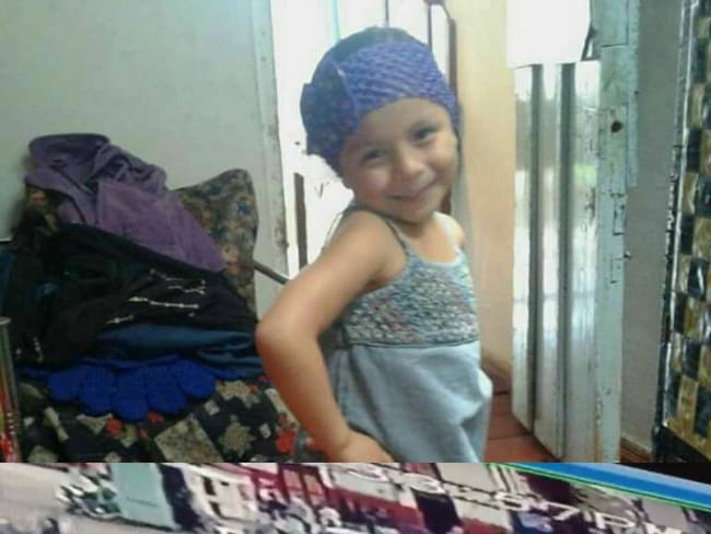 Salomé Gil Arango, la niña de cinco años que murió después de que la atropelló un carro en Salamina (Caldas). 