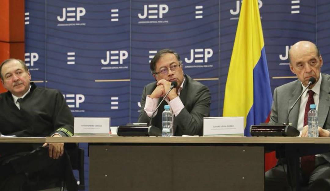 Visita del presidente electo Gustavo Petro a la JEP