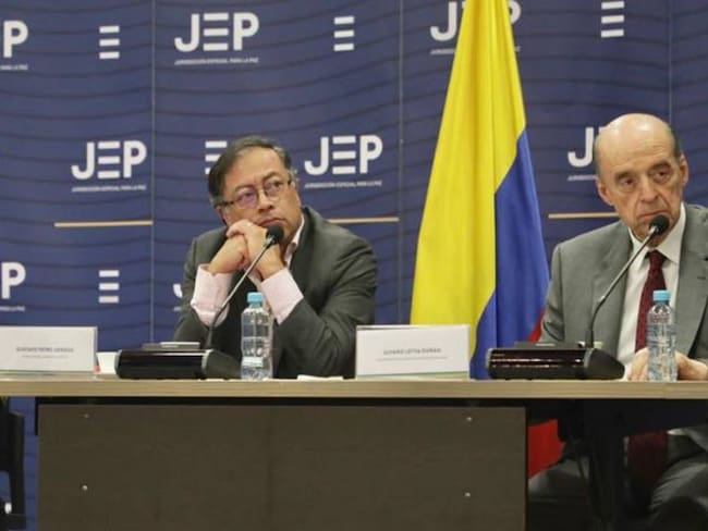 Visita del presidente electo Gustavo Petro a la JEP