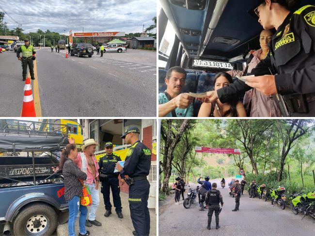 Los puntos estratégicos de la Policía Nacional están ubicados en las seis subregiones de Caldas. Fotos: Policía Caldas.