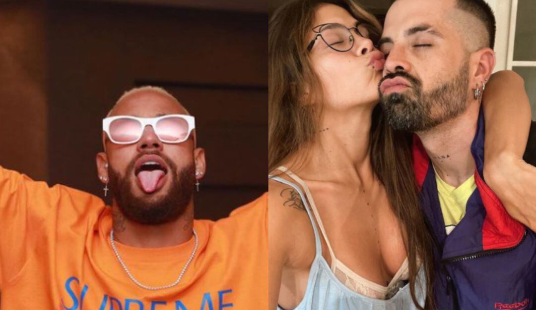 Neymar, Greeicy Rendón y Mike Bahía. 