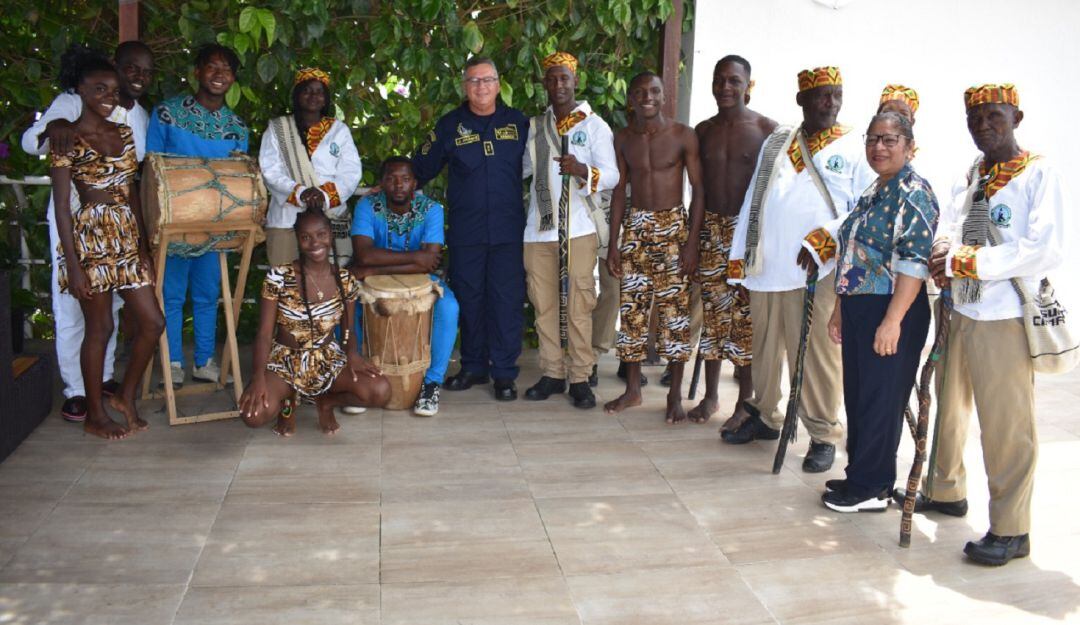 La Armada conoció y compartió la historia, tradiciones y riquezas culturales del corregimiento de San Basilio de Palenque