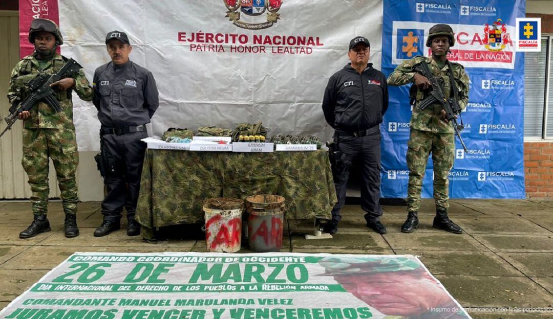 Incautación de explosivos