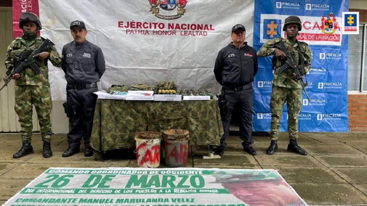 Incautan explosivos con los que atacaron a una comisión judicial en Cauca