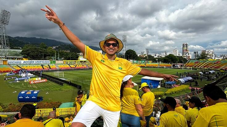 El hincha Bucaramanga que viajó desde el otro lado del mundo para ver al equipo