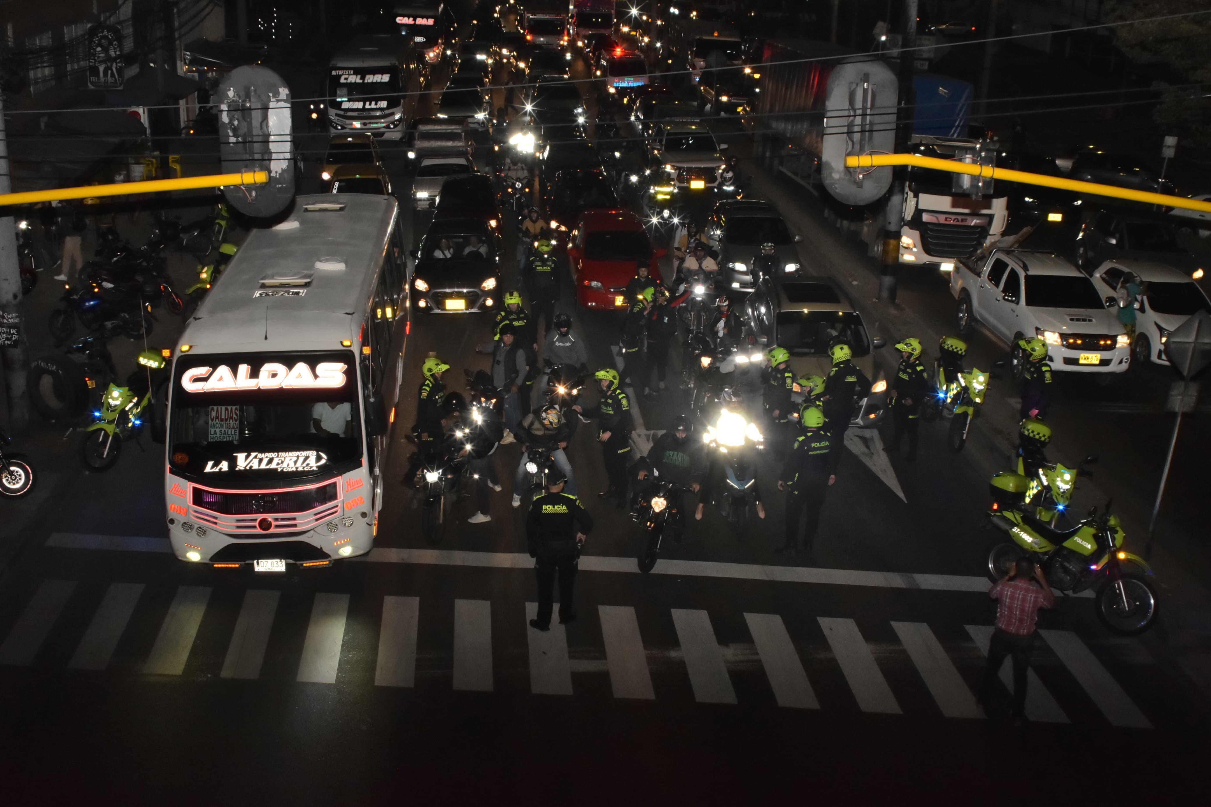 Control de seguridad en Itagüí. Foto: Alcaldía Itagüí.