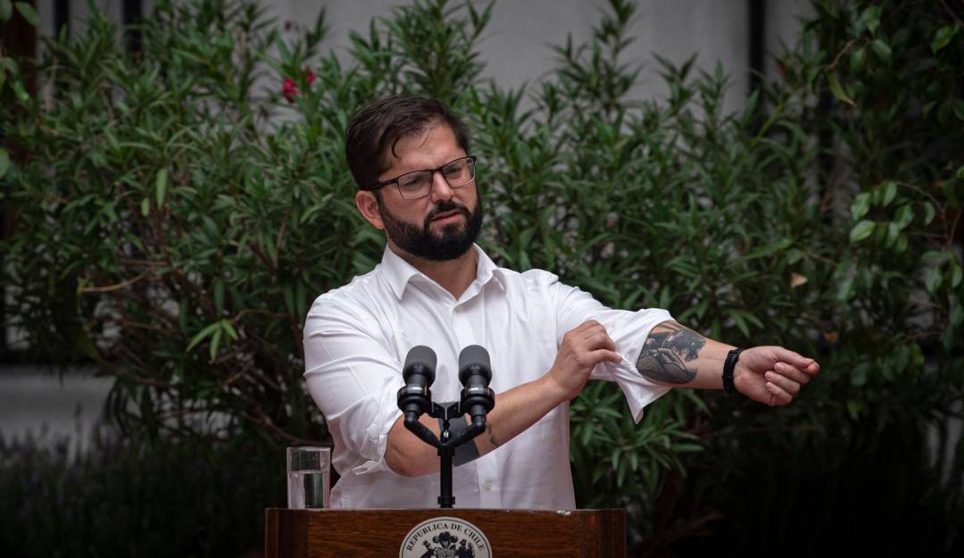 El presidente de Chile, Gabriel Boric.                   Foto: Getty 