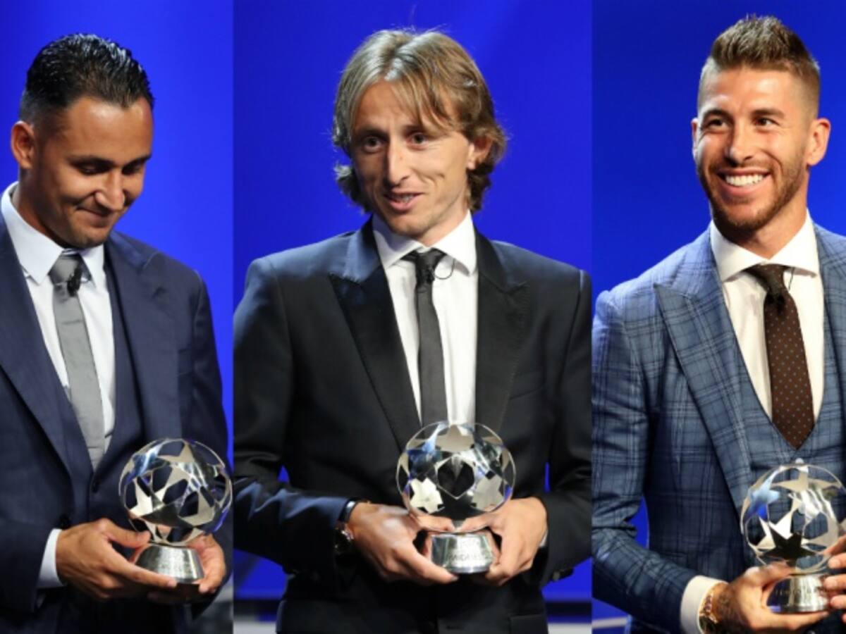 Real Madrid arrasó con los premios UEFA; Keylor, Modric y Ramos los mejores