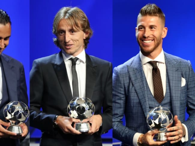 Real Madrid arrasó con los premios UEFA; Keylor, Modric y Ramos los mejores