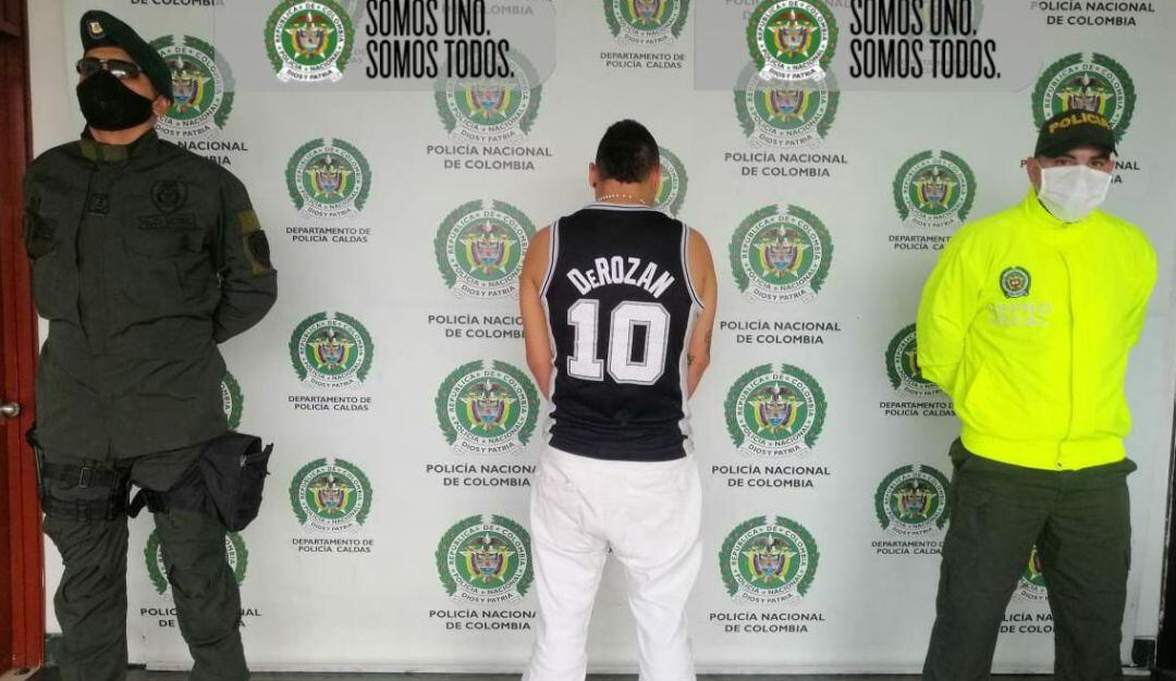 Capturado en Chinchiná por el delito de homicidio agravado y fabricación, tráfico o porte ilegal de armas de fuego