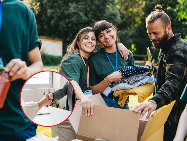 Plataformas de voluntariados // Jóvenes voluntarios // acuerdo de ayuda // Getty Images //