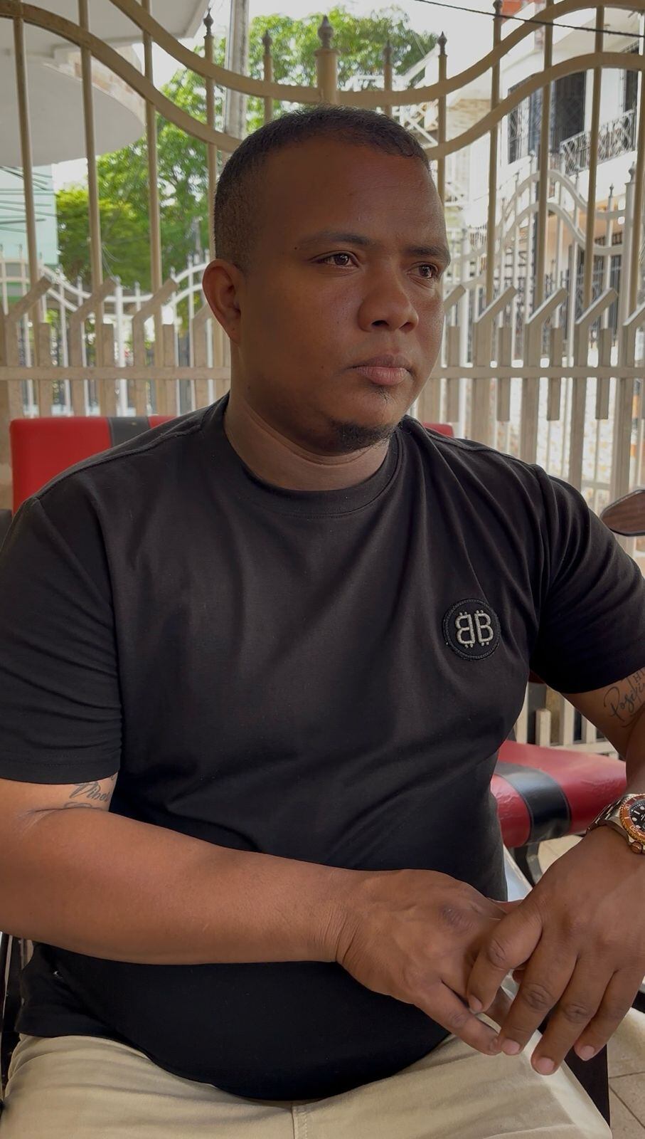 Andy Pérez, hijo del fallecido. // Caracol Radio Cartagena
