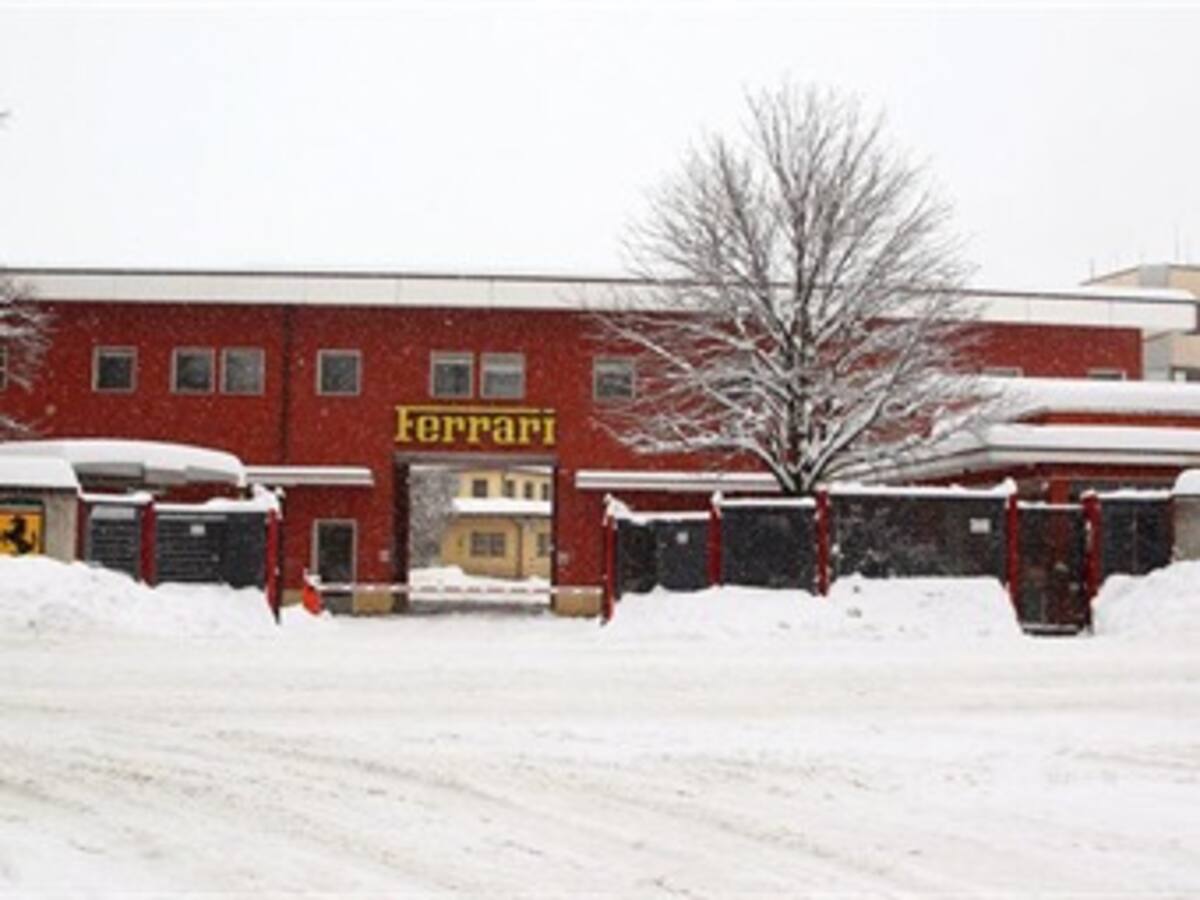 Mal tiempo obligó a cancelar la presentación del nuevo Ferrari en Italia