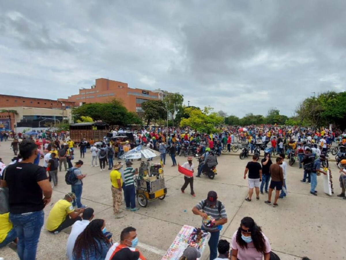 En Barranquilla marcharon en calma