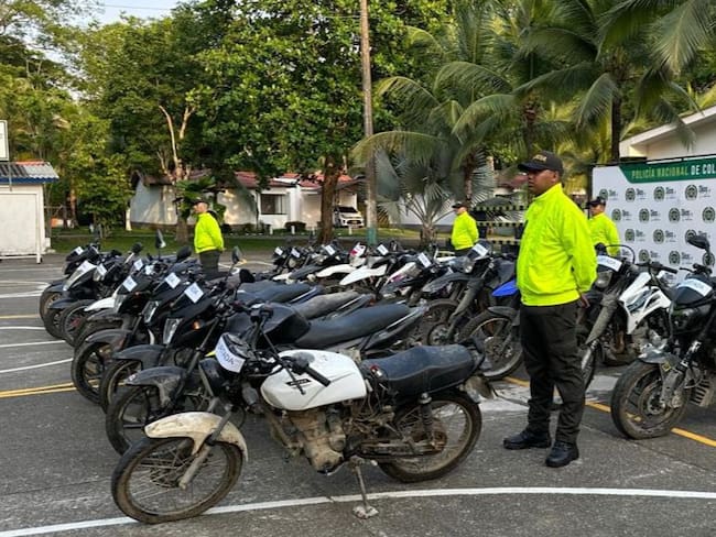 Autoridades recuperaron 20 motocicletas en Urabá, Antioquia