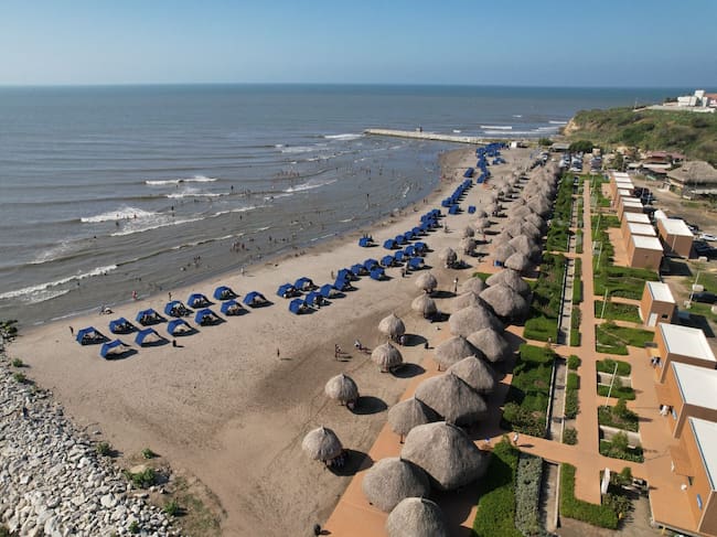 Playa en Puerto Colombia, Atlántico./ Foto: Gobernación del Atlántico