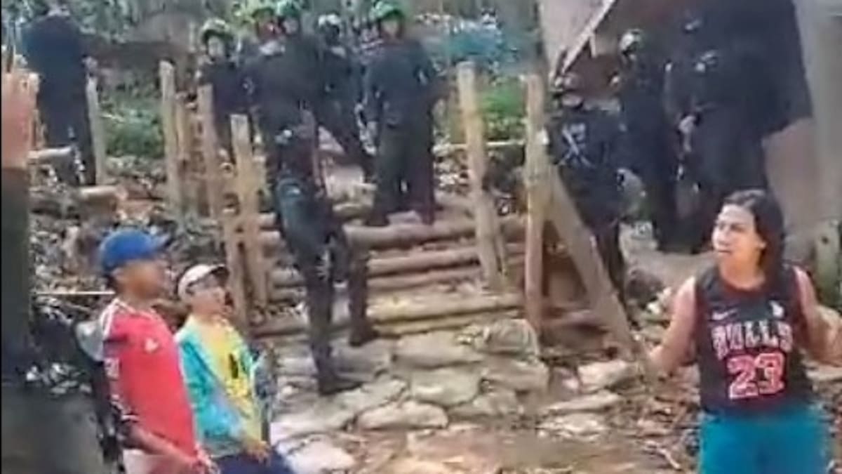 6 policías agredidos en operativo contra presunto abusador