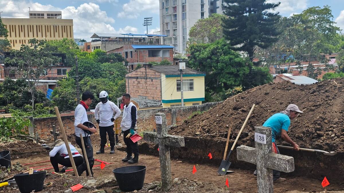 Unidad de Búsqueda adelanta intervención en el Cementerio San Bonifacio de Ibagué