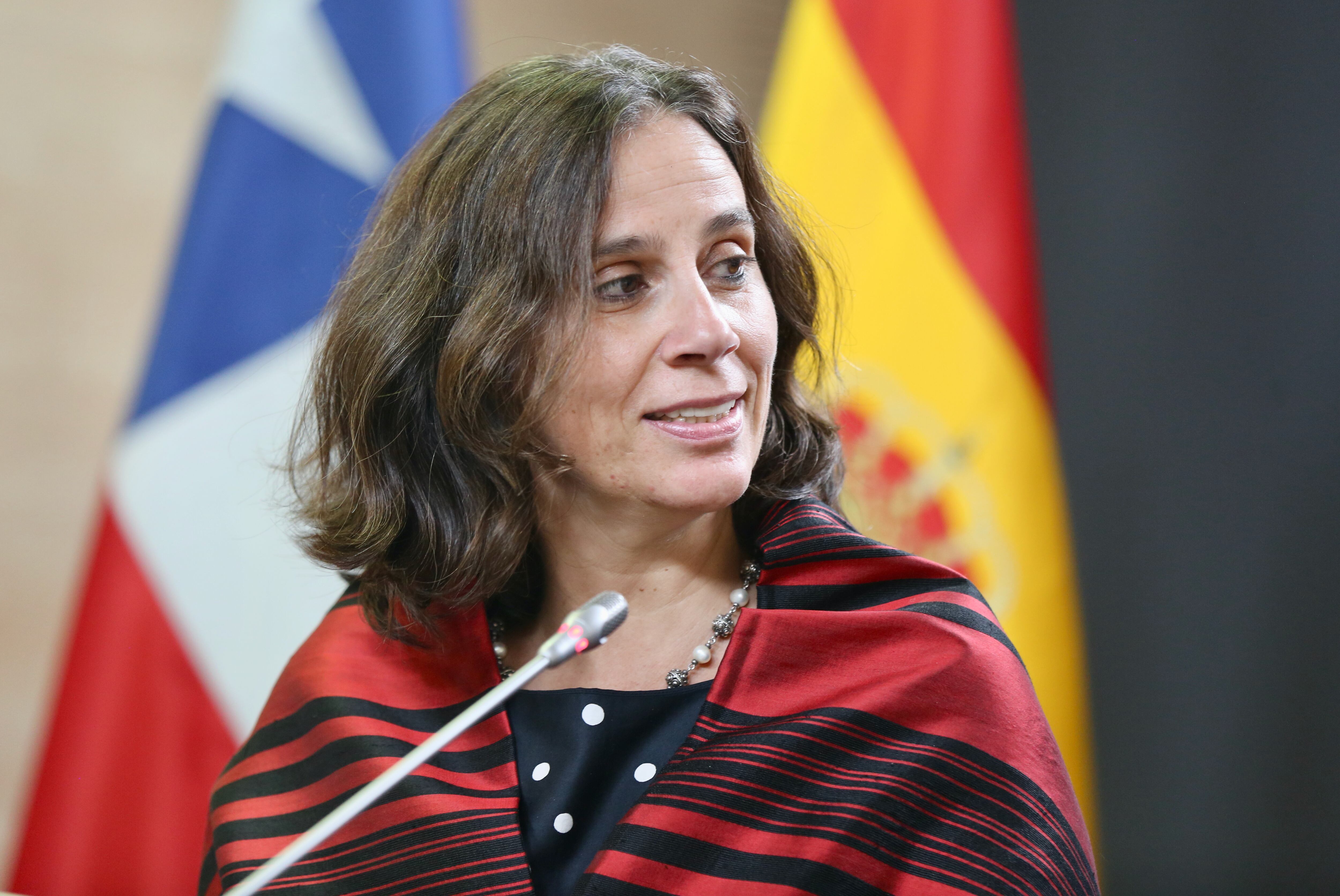Antonia Urrejola, la exministra de Relaciones Exteriores de Chile. (Photo By Cezaro De Luca/Europa Press via Getty Images)