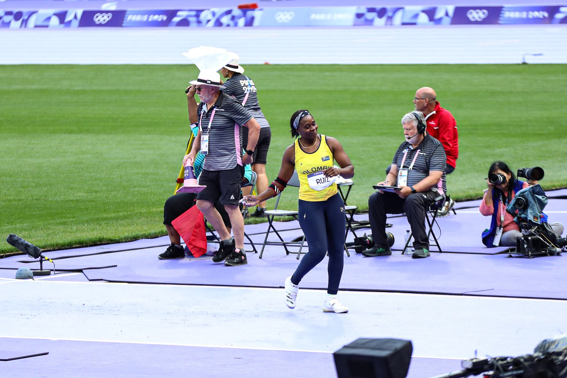 Flor Denis Ruiz en lanzamiento de jabalina / Comité Olímpico Colombiano.