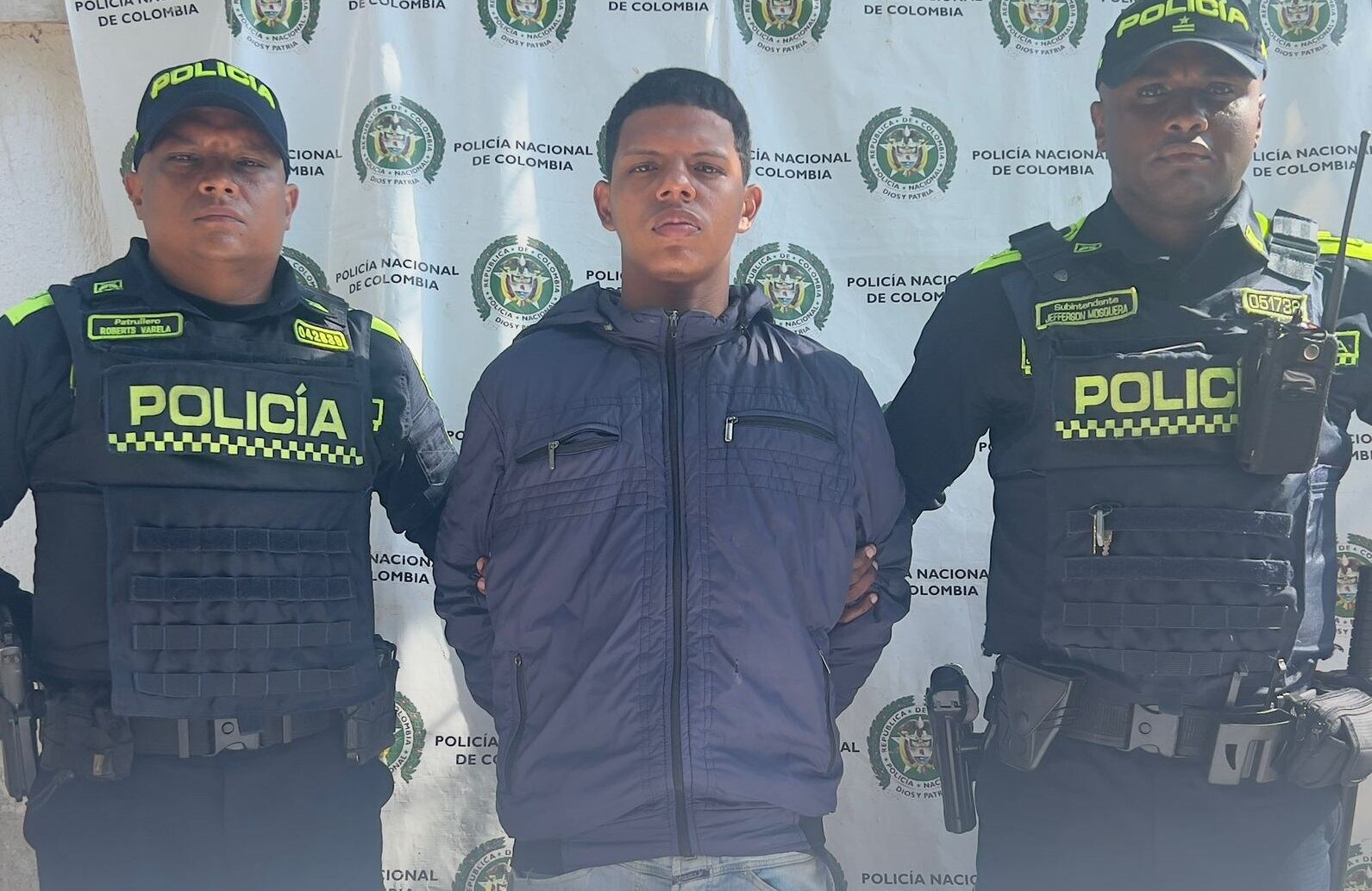 El joven capturado. Foto: cortesía Departamento de Policía Atlántico.