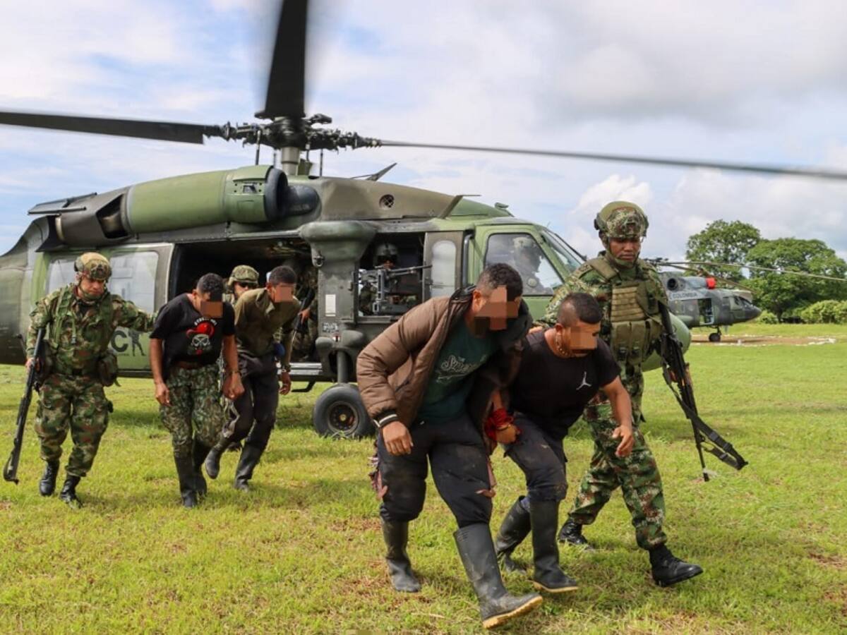 Un muerto y cuatro capturados dejó operación contra el Clan del Golfo en Bolívar