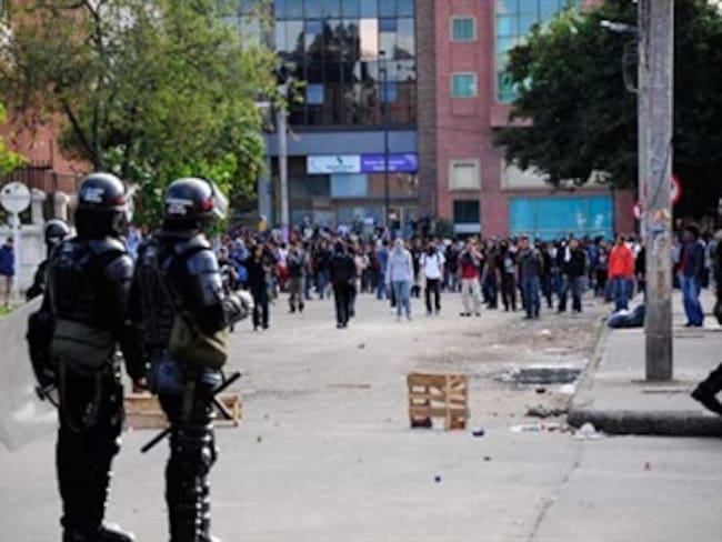 Por protestas no habrá clases hoy en la Universidad Pedagógica en Bogotá