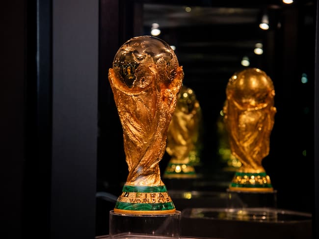 Trofeo de la Copa del Mundo. (Photo by Erica Denhoff/Icon Sportswire via Getty Images)