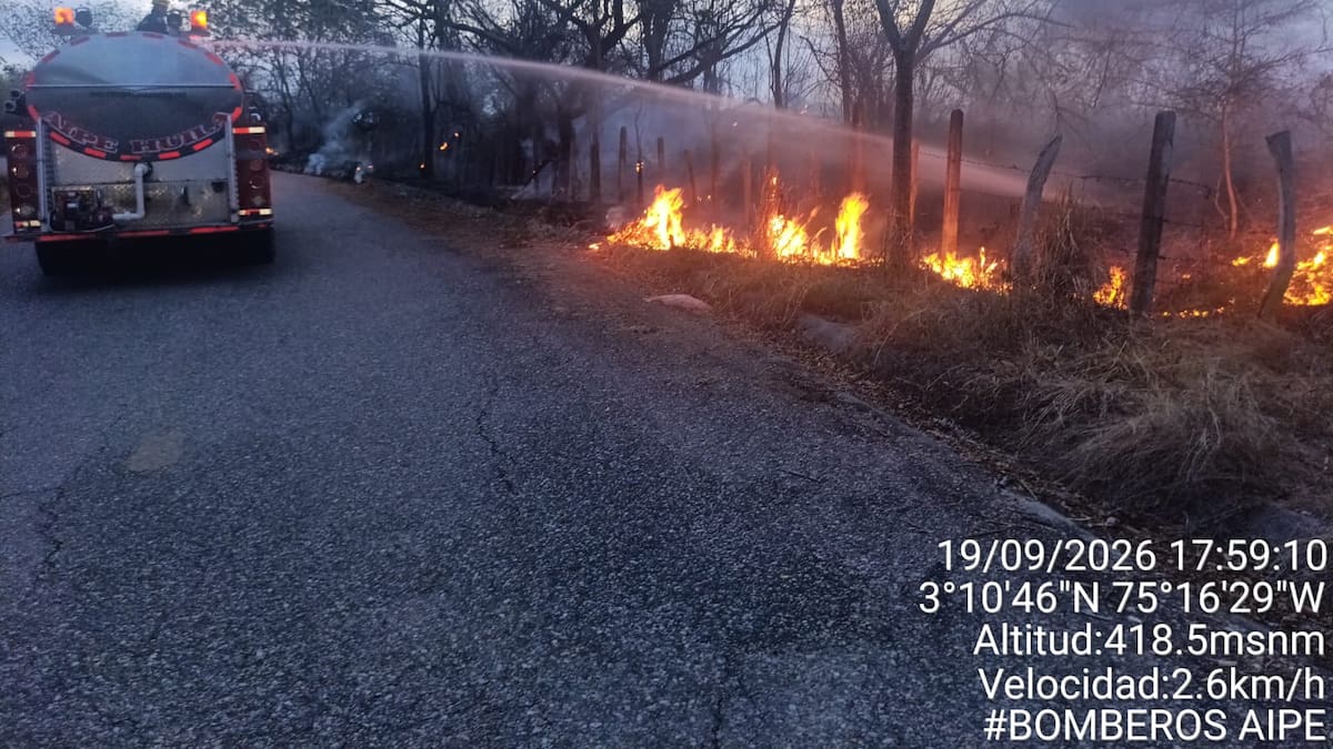 Lluvias e incendios dejan emergencias en varios municipios del Huila