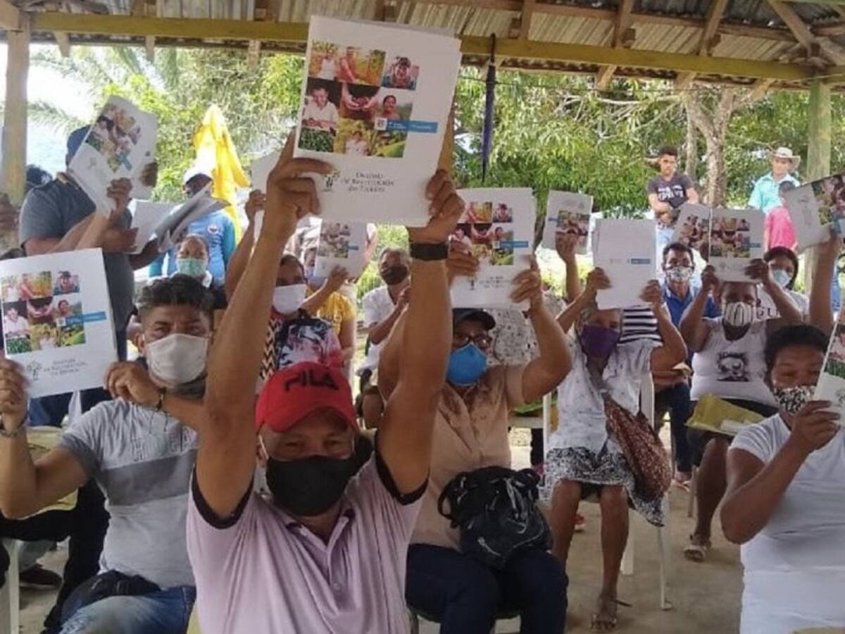 30 familias de Tierra Grata en Bolívar son legítimos dueños de sus tierras