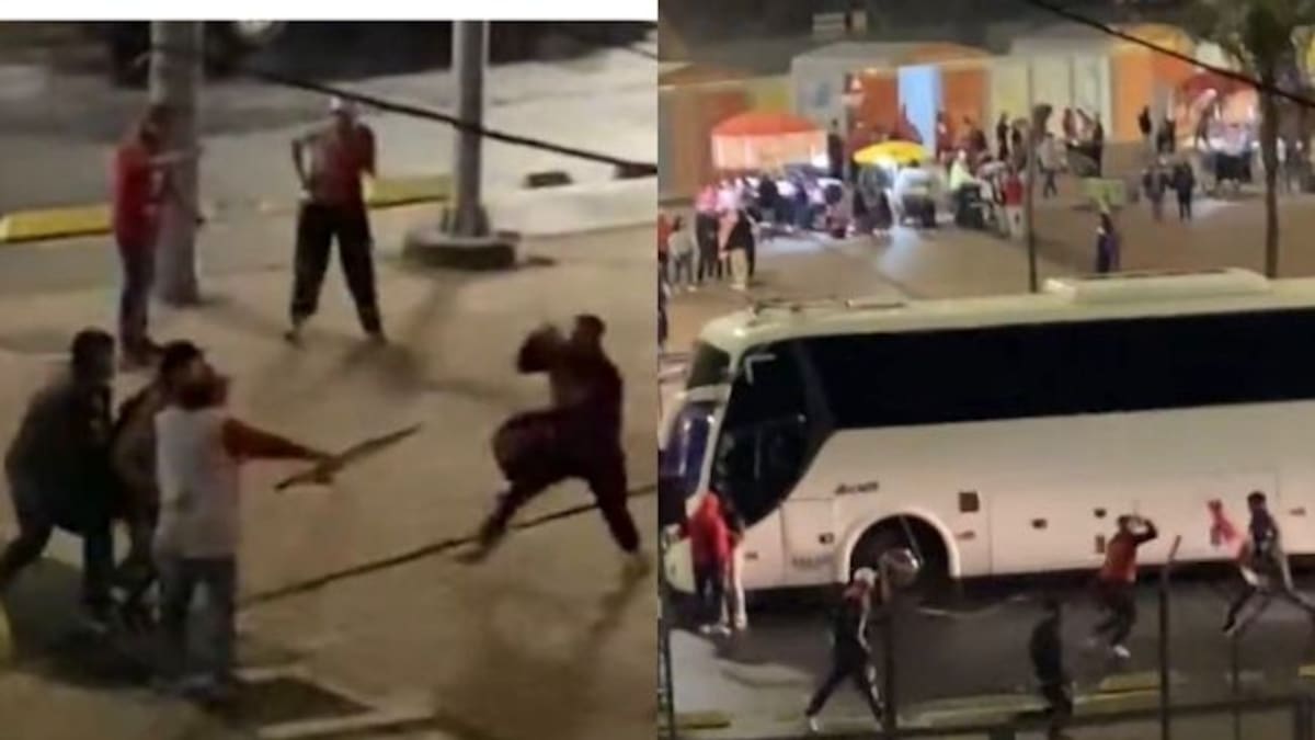 Disturbios en la celebración de los 85 años de Santa Fe a las afueras de El Campín