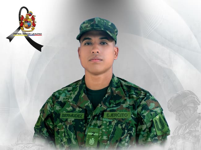 Soldado profesional Aldair Bermúdez Rodríguez. / Foto: Ejército.