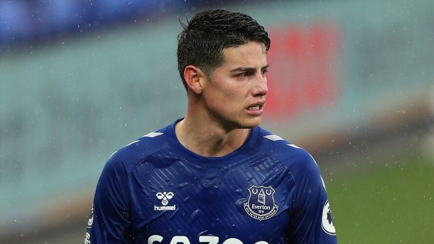 James Rodríguez en la Premier League. Foto: Getty Images/Pool