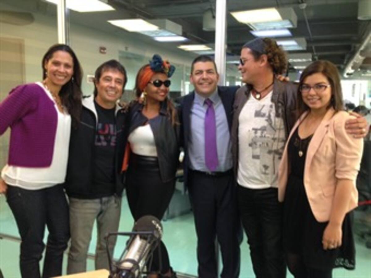 Carlos Vives y Gaby Amarantos presentan en Caracol Radio "La copa de todos"
