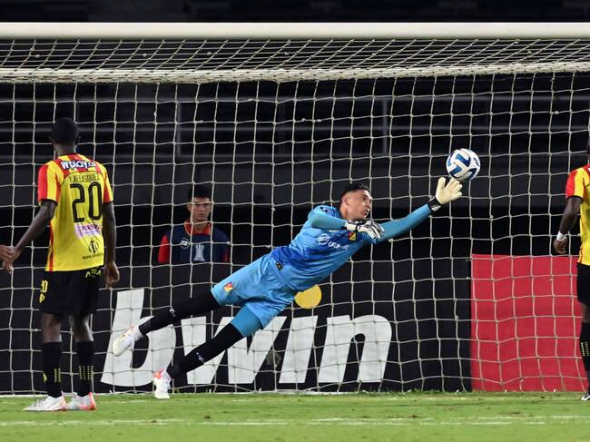 Aldair Quintana atajó con el Deportivo Pereira en la Copa Libertadores 2023. (Photo by JOAQUIN SARMIENTO/AFP via Getty Images)