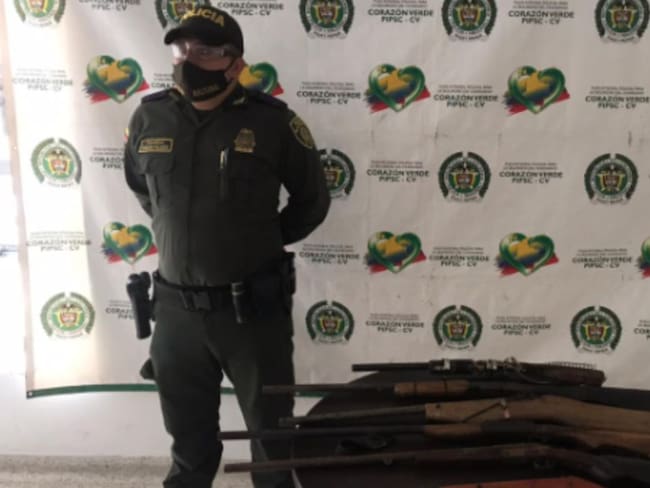 Diferentes armas de fuego ilegales fueron incautadas en Neira y Manzanares