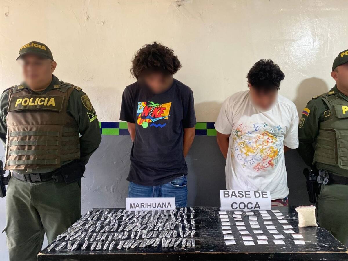 Policía capturó a cuatro hombres por tráfico de drogas en La Boquilla